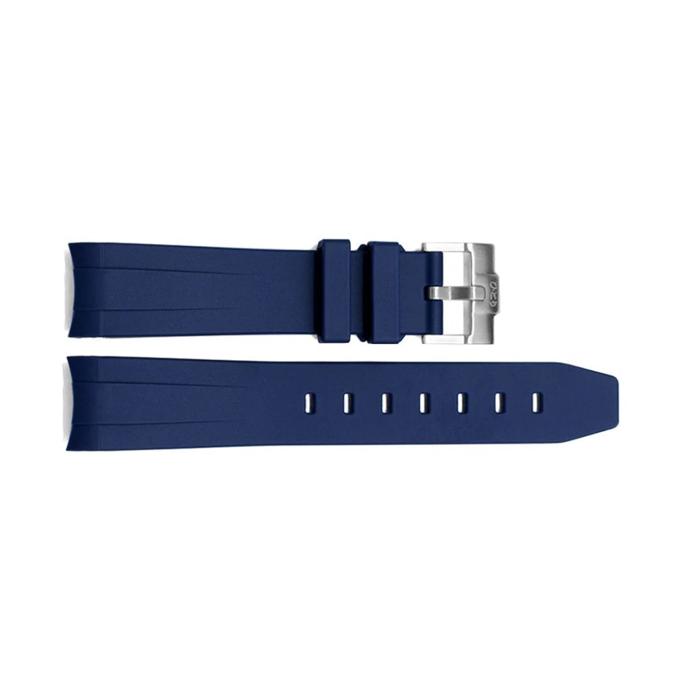 Blue Curve Endlink Rubber Strap