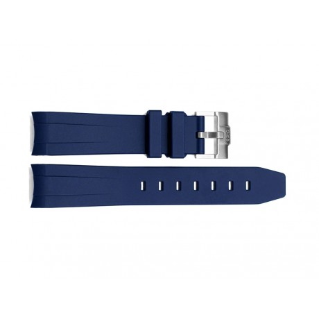 Blue Curve Endlink Rubber Strap
